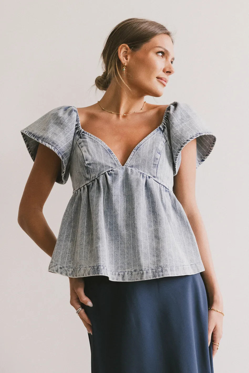 Tierra Denim Blouse