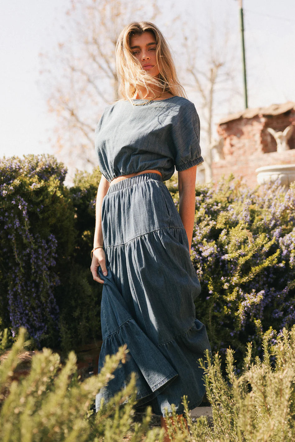 Kiera Denim Maxi Skirt