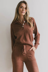 Breck Knit Sweater in Brick