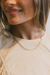 Kendra Paper Clip Chain Necklace