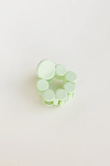 Matte Circle Claw Clip in Green