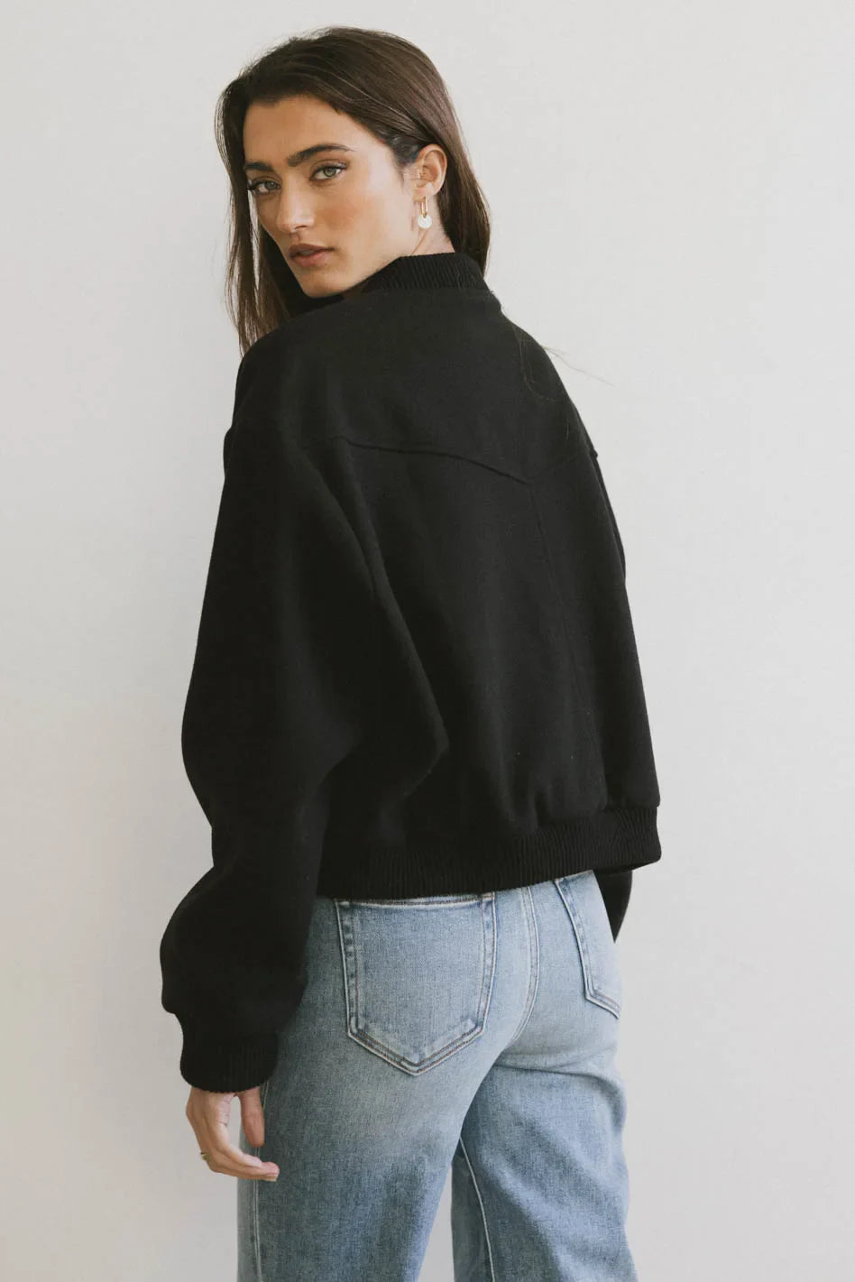 Molly Bomber Jacket in Black