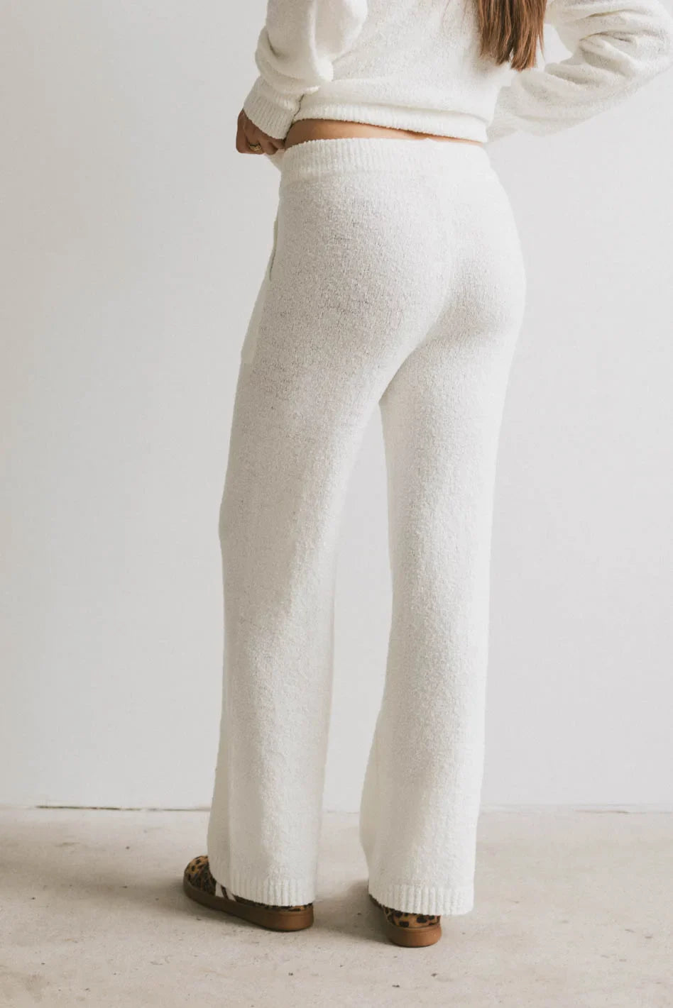 Breck Knit Pants in Cream