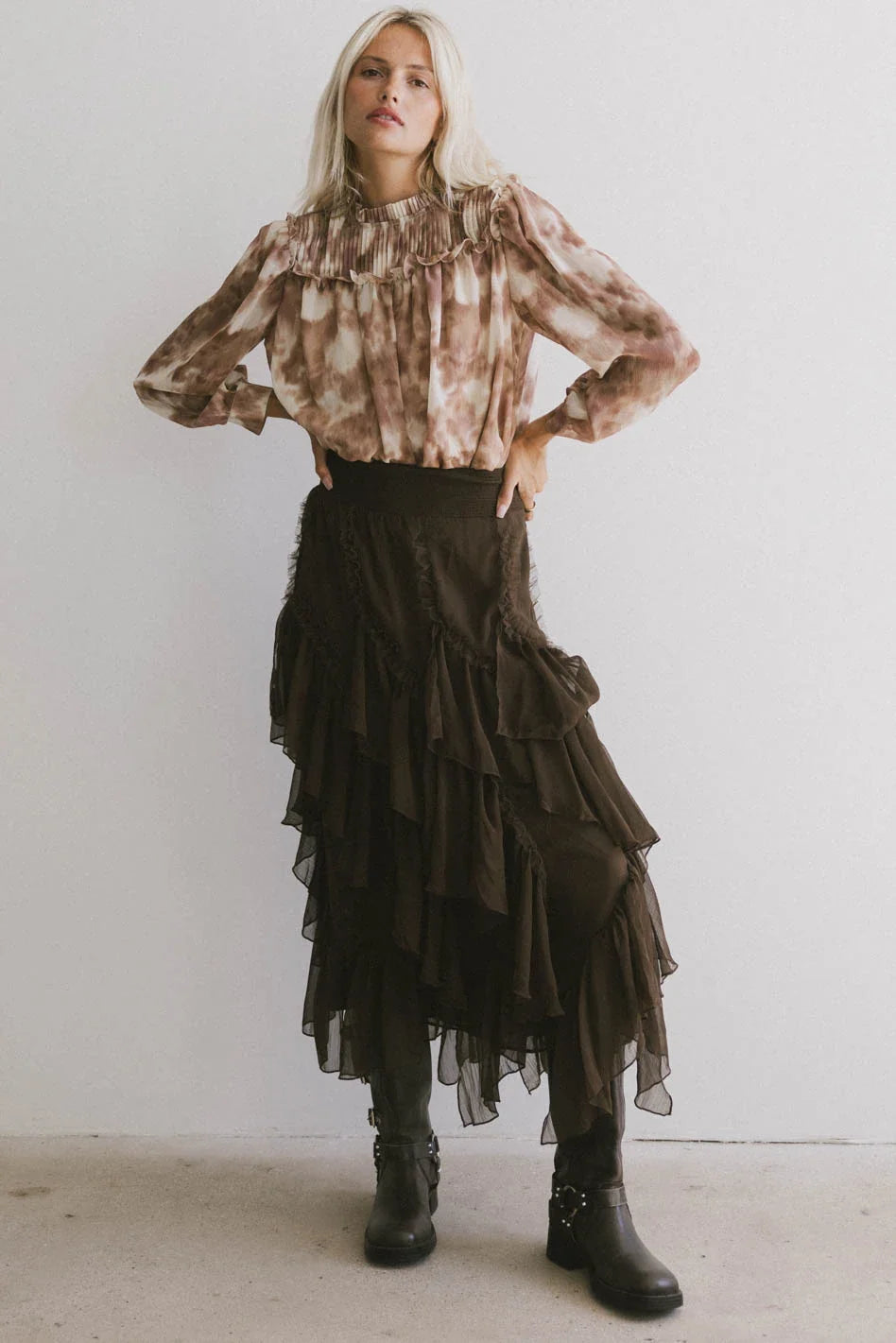 Kennedy Pleated Blouse - FINAL SALE