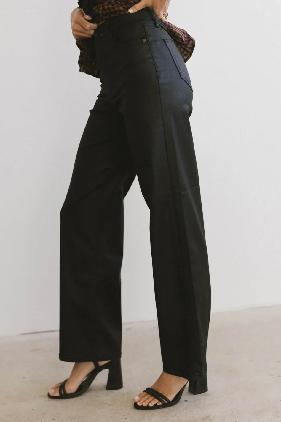 Tally Coated Wide Leg Jean - FINAL SALE