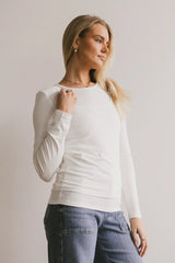 Annalise Knit Top in Ivory