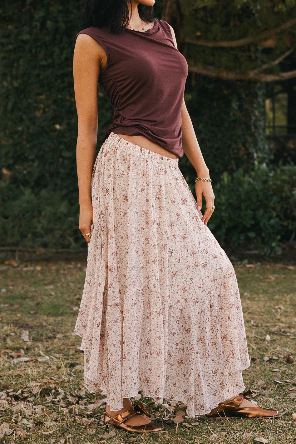 Joanna Floral Midi Skirt