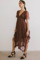 Francine Embroidered Mesh Dress