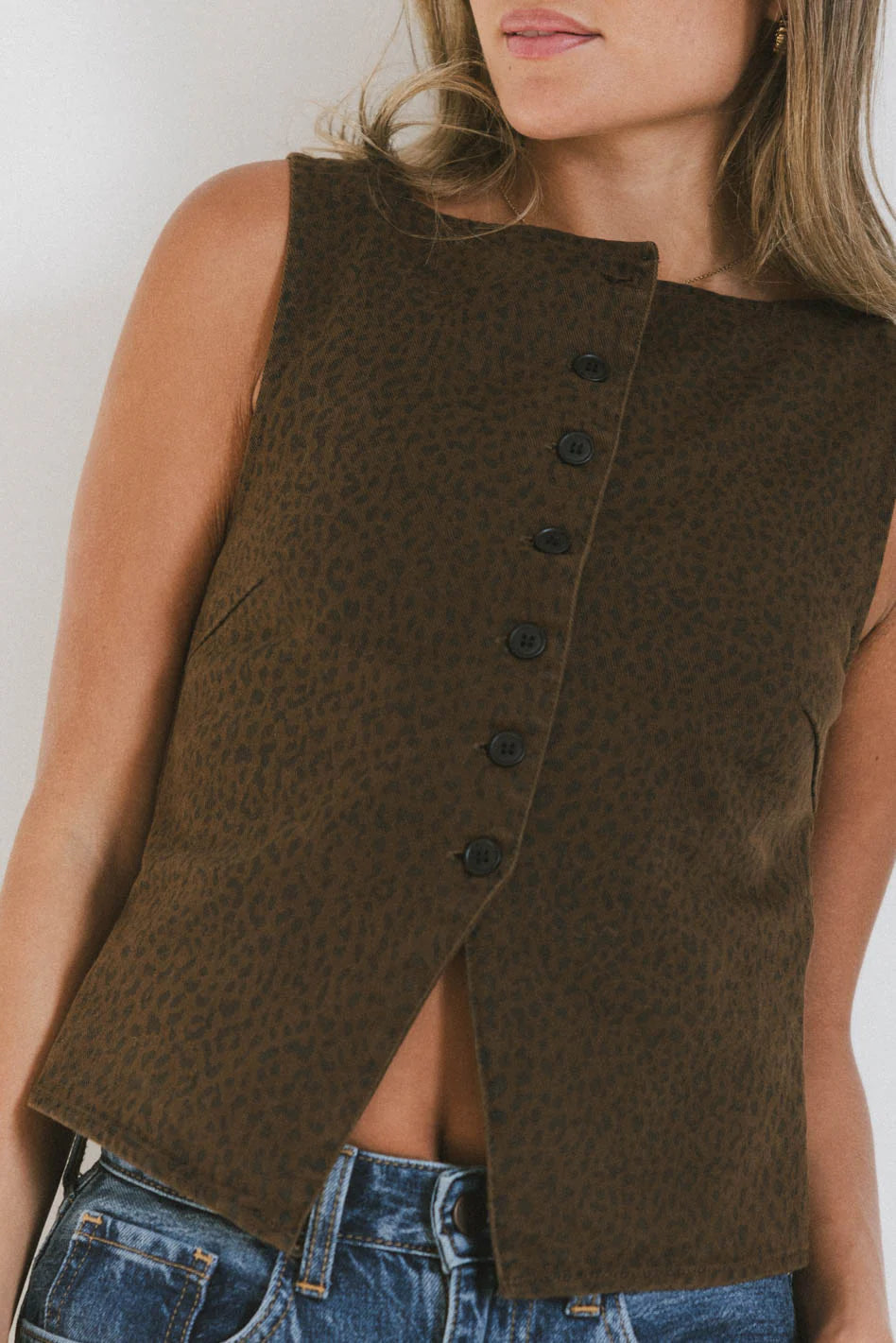 Louella Leopard Vest - FINAL SALE