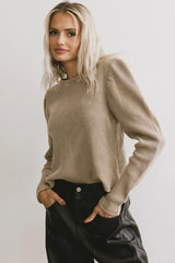 Kelcey Waffle Knit Top in Olive