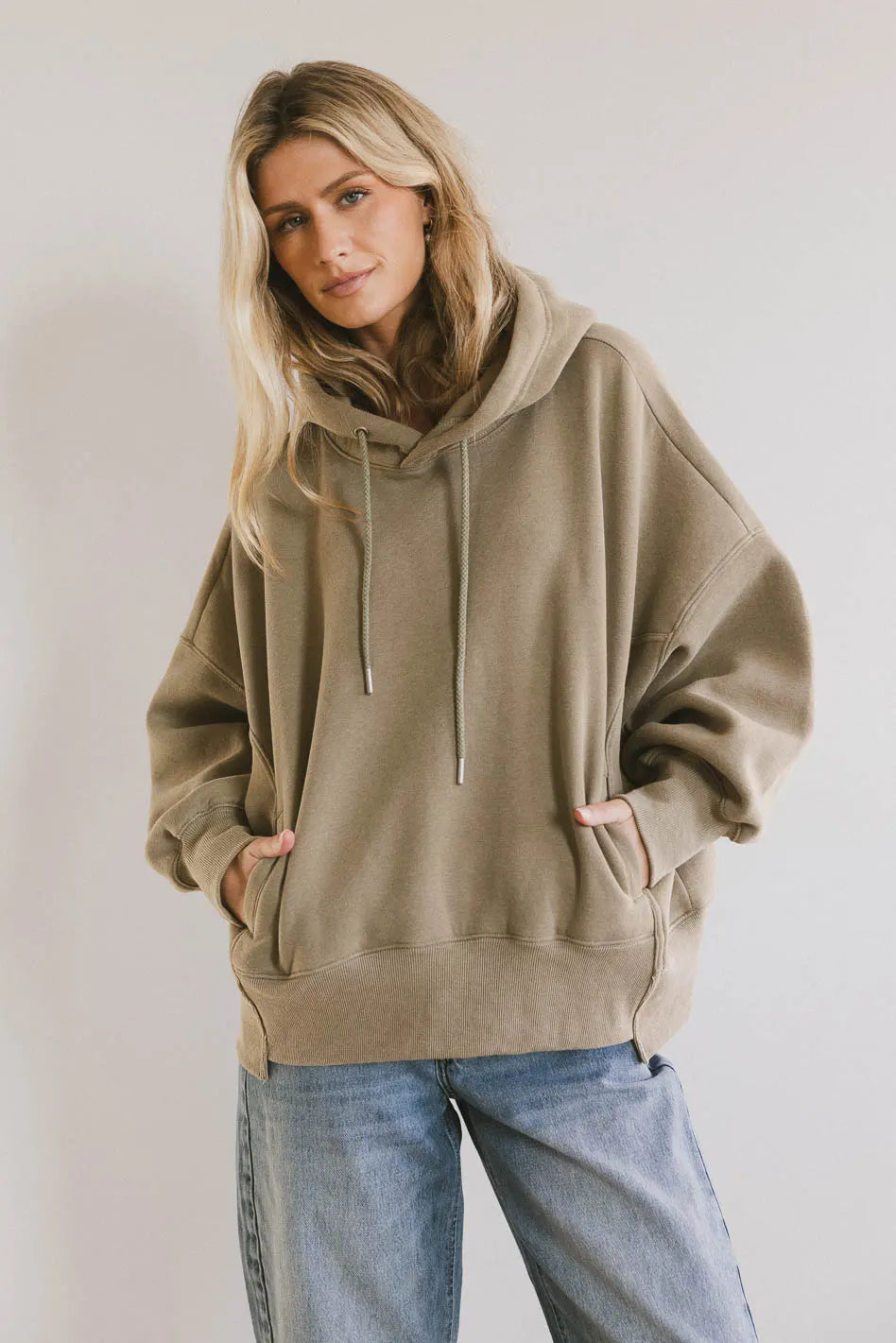 Andie Oversized Hoodie in Sage