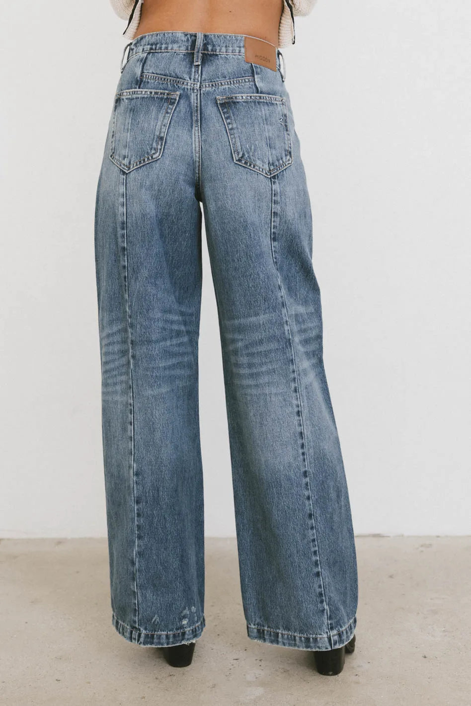 Oriella Wide Leg Jeans in Medium Wash - FINAL SALE