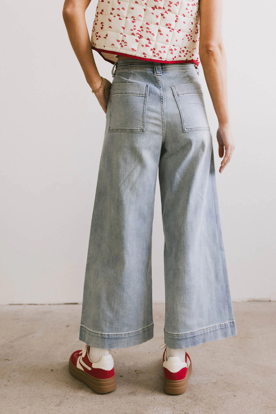 Pablo Wide Leg Denim Pants