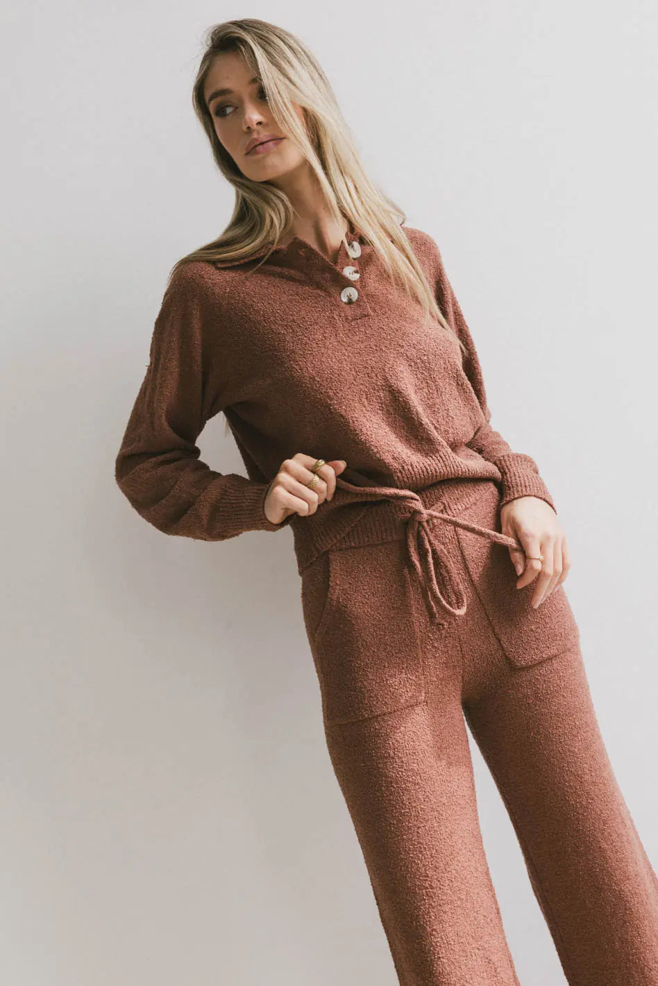 Breck Knit Sweater in Brick