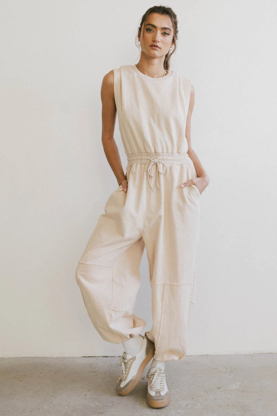 Weekend Warrior Jumpsuit in Ivory