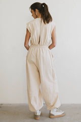 Weekend Warrior Jumpsuit in Ivory