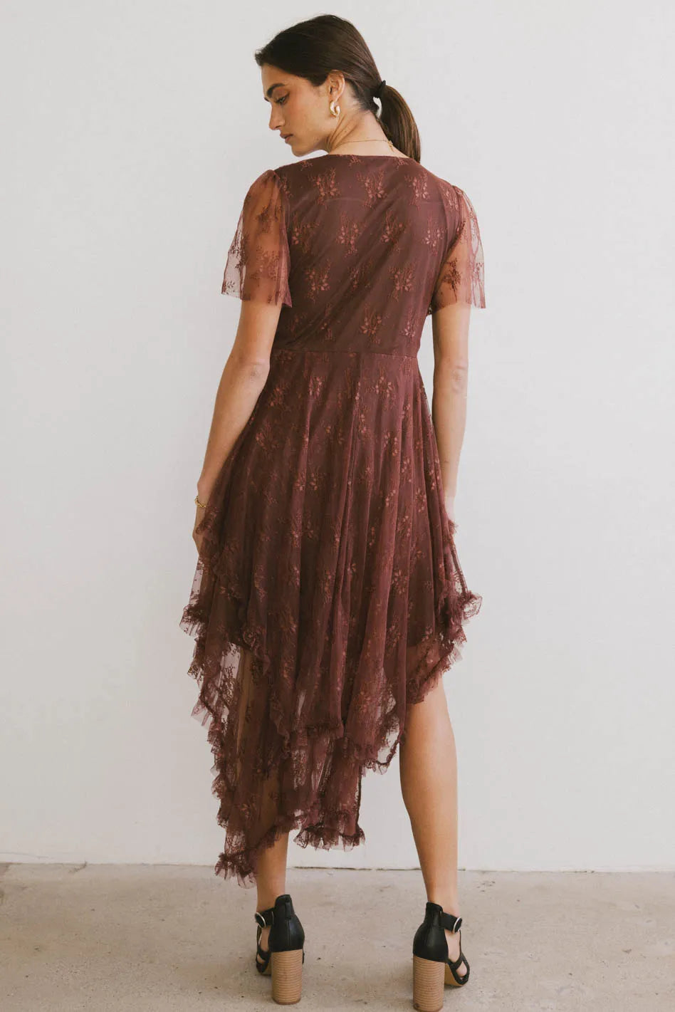 Francine Embroidered Mesh Dress