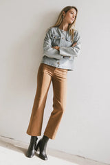 Sable Straight Leg Pants in Camel