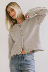 Carlie Knit Cardigan in Grey