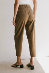 Frank and Oak Amelia Balloon Pant in Brown - FINAL SALE