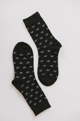 Bow Socks in Black