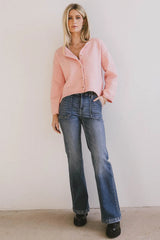 Carlie Knit Cardigan in Pink