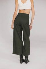 Aspen Wide Leg Pants in Hunter Green