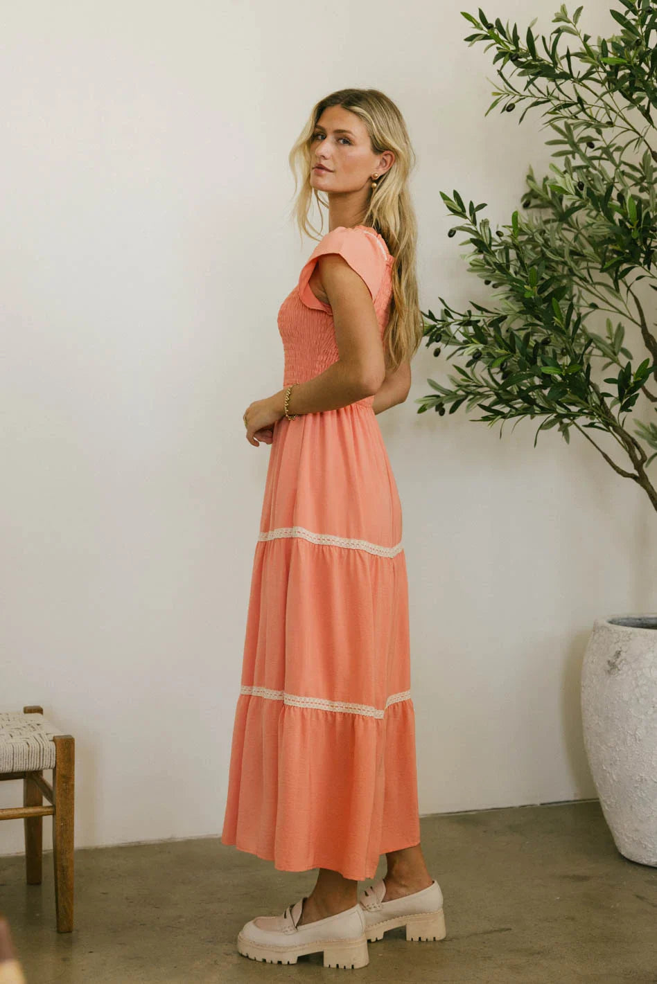 Joy Lace Trim Maxi Dress - FINAL SALE