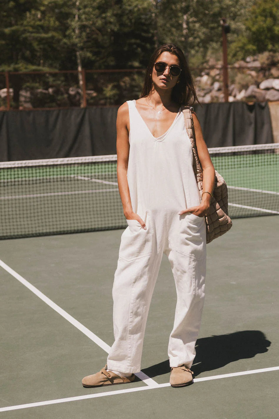 Marie Jumpsuit in Cream