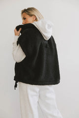 Johanna Sherpa Vest in Black