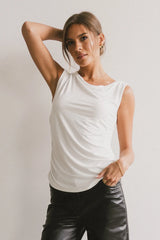 Daina Ruched Top in Ivory