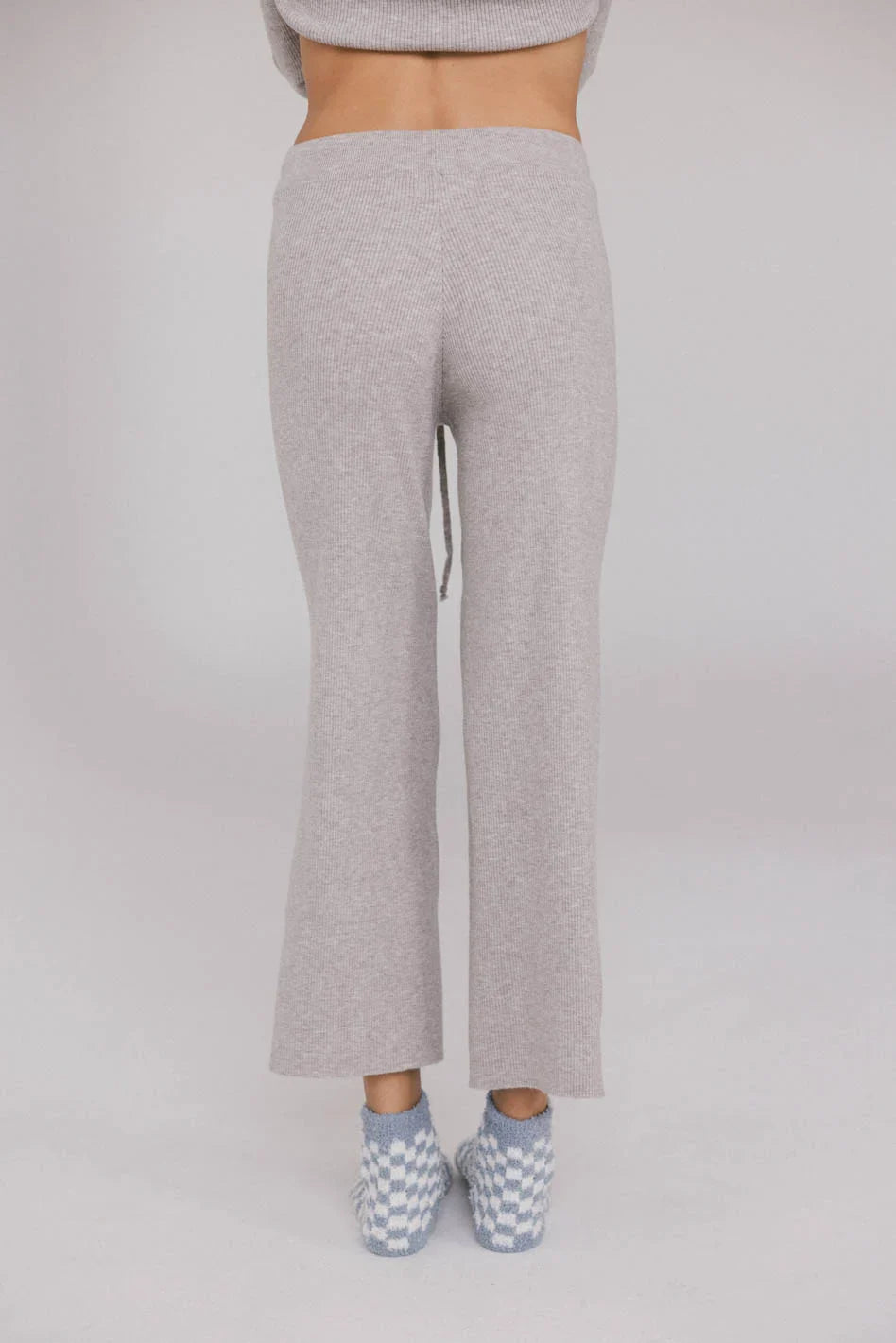 Evelise Ribbed Pants in Grey