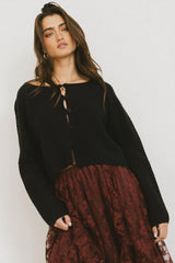 Cabbet Cardigan in Black