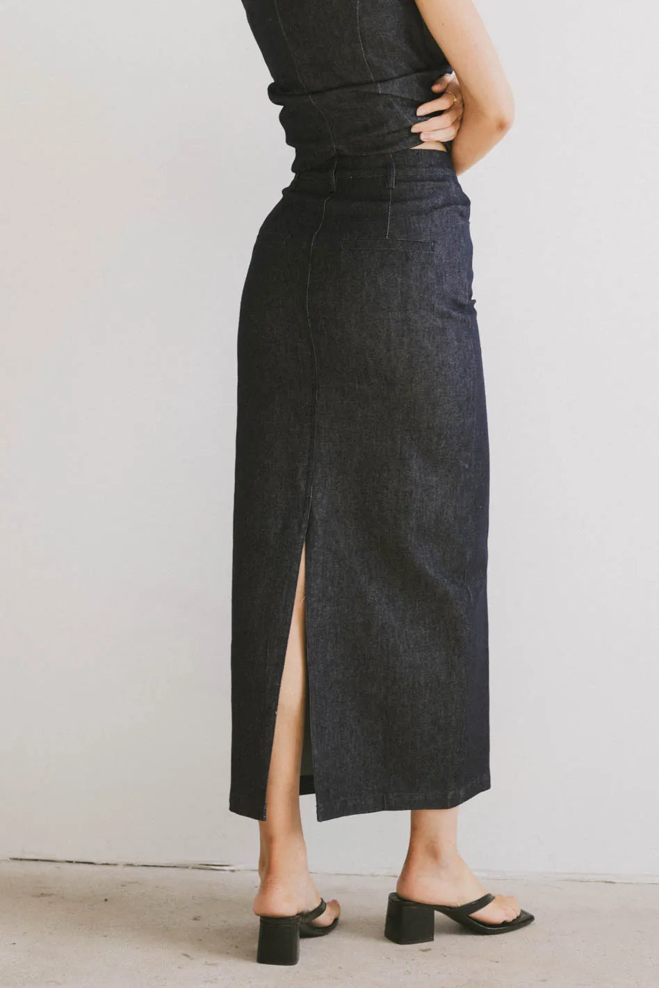 Miriam Denim Maxi Skirt - FINAL SALE