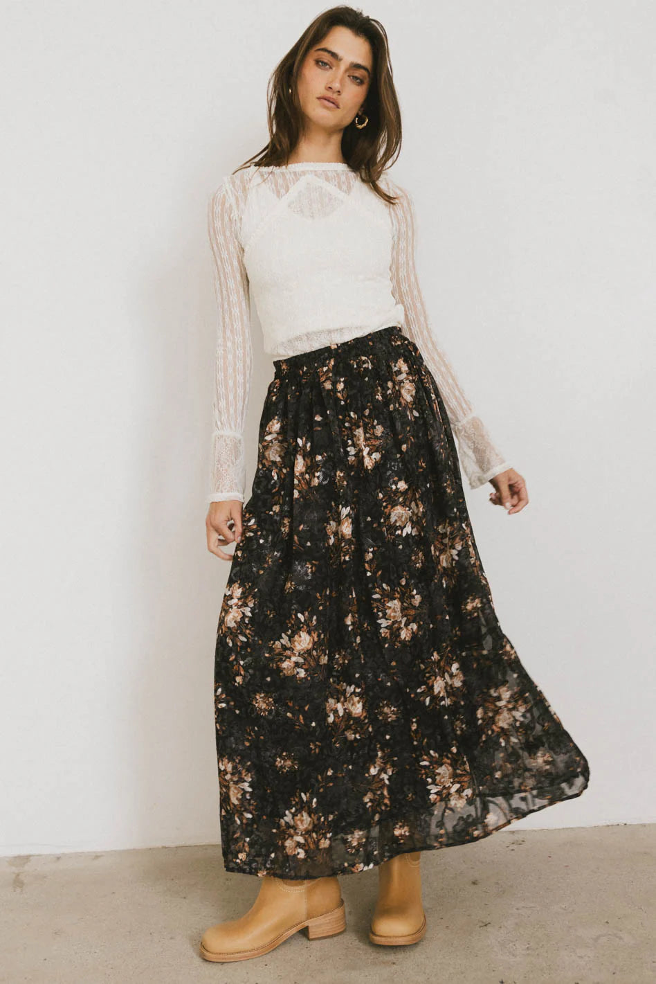 Llara Floral Maxi Skirt