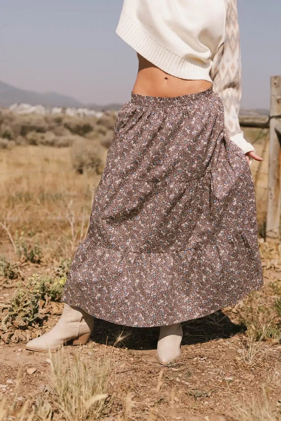 Mara Tiered Midi Skirt - FINAL SALE