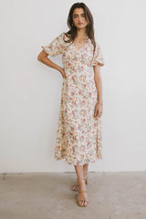 Ainsley Floral Midi Dress