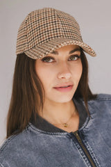 Houndstooth Baseball Cap