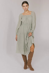 Finnian Midi Dress in Sage