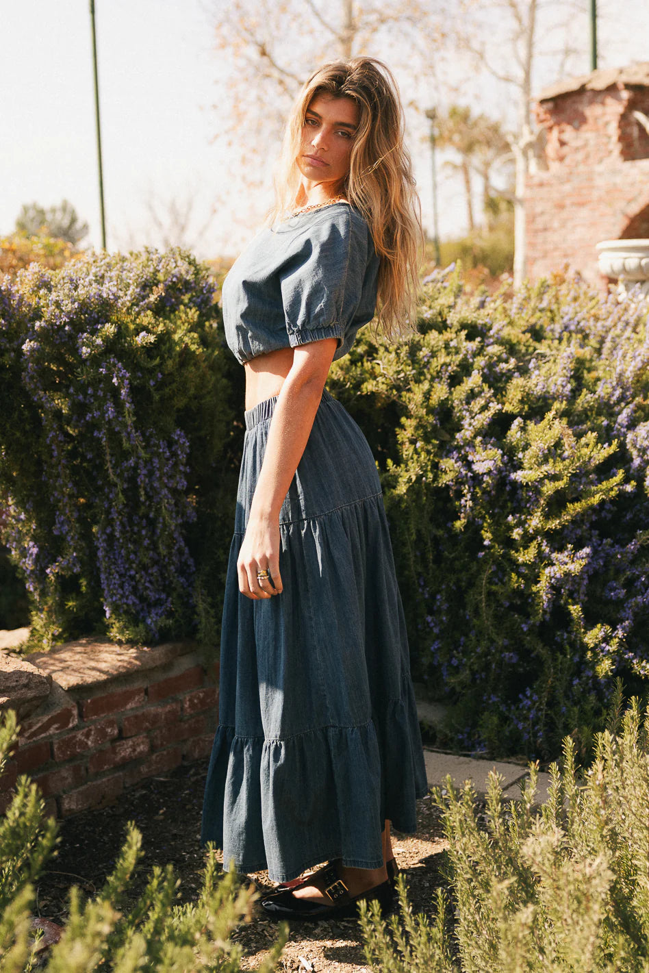 Kiera Denim Maxi Skirt