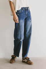 Tara Cuffed Barrel Jeans