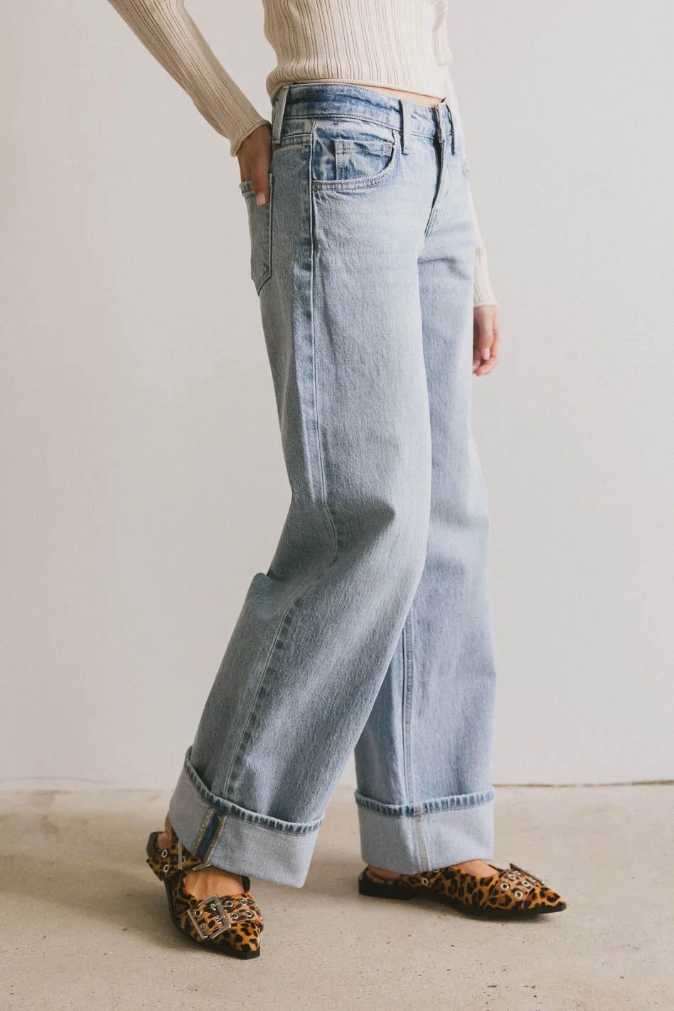 Marcia Cuffed Baggy Jeans