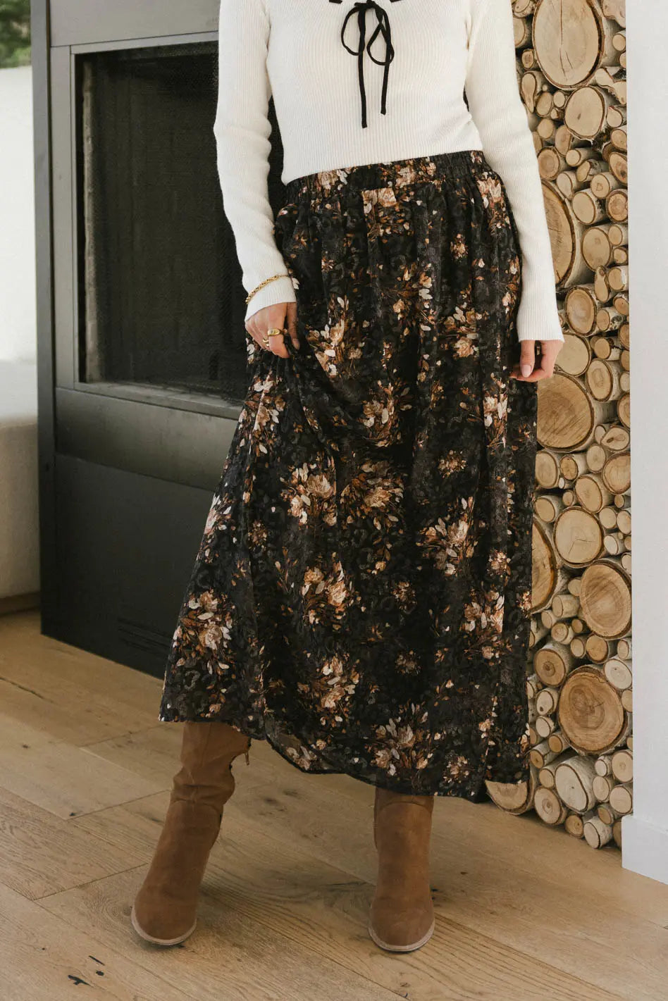 Llara Floral Maxi Skirt