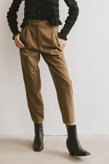 Frank and Oak Amelia Balloon Pant in Brown - FINAL SALE