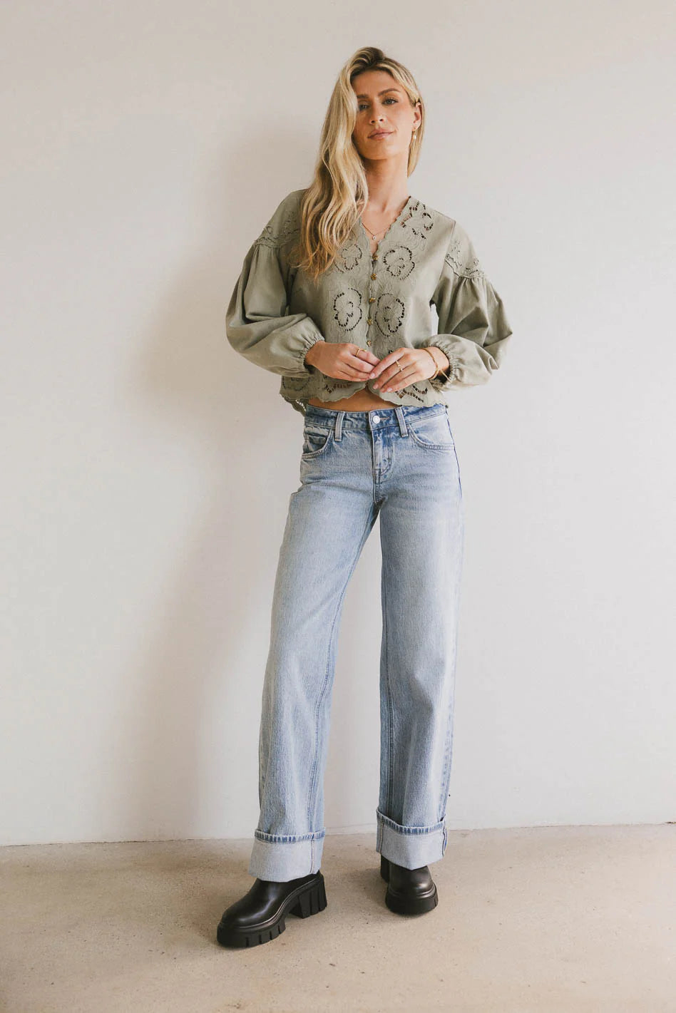 Marcia Cuffed Baggy Jeans