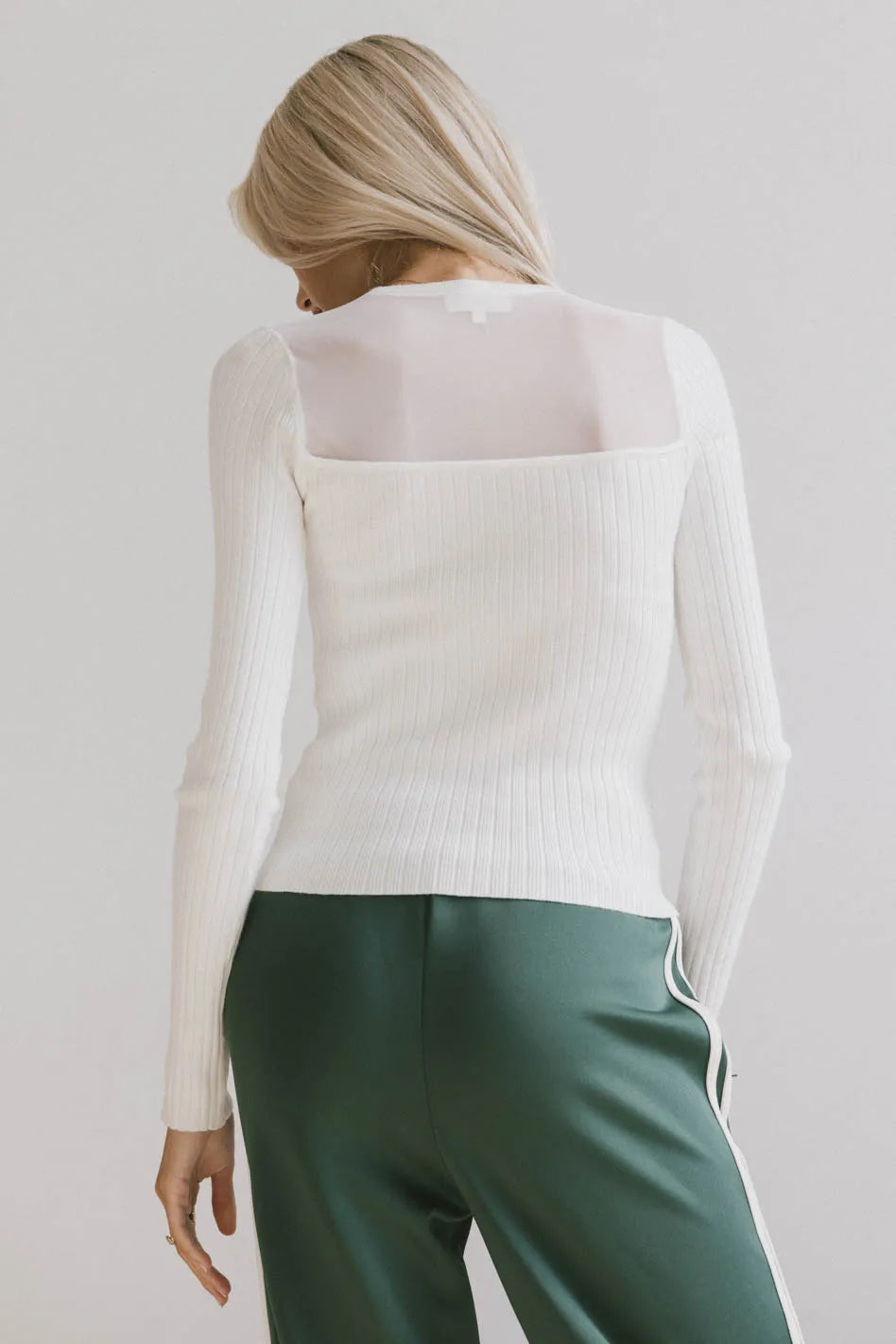 Alder Sweater in White - FINAL SALE