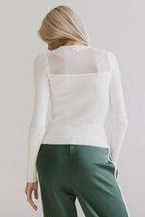 Alder Sweater in White - FINAL SALE