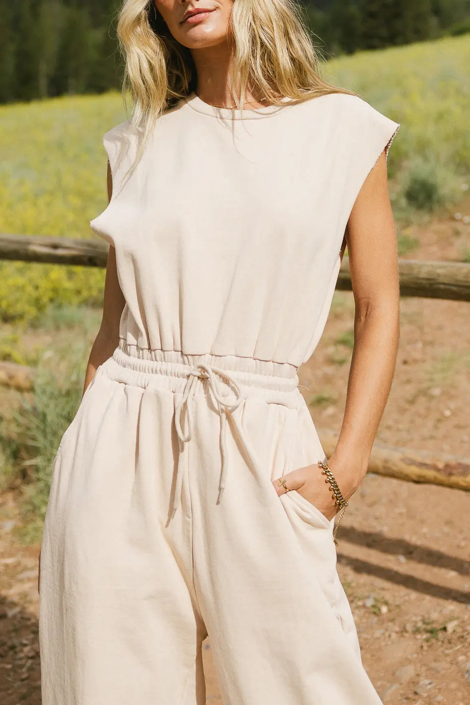 Weekend Warrior Jumpsuit in Ivory