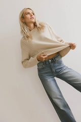 Leander Knit Sweater in Oatmeal