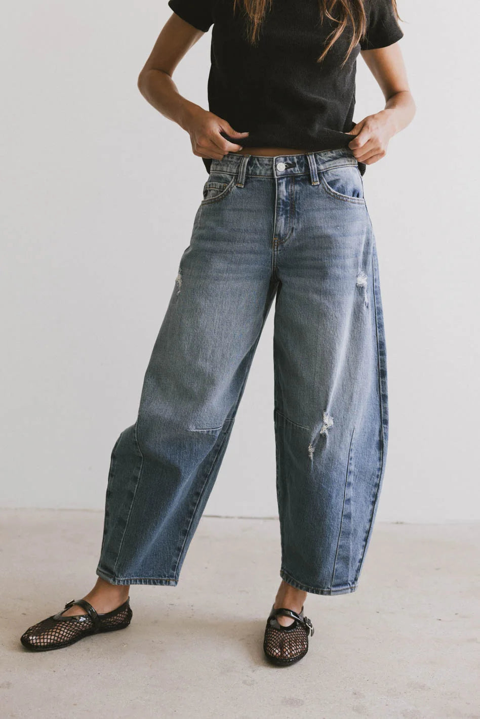 Lex Barrel Jeans in Medium Wash